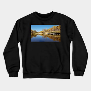 Autumn by the river Crewneck Sweatshirt